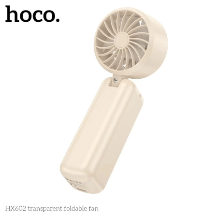 พัดลมพกพา HOCO HX602 ปรับแรงลม 100 ระดับ พับได้ 90° แบตเตอรี่ 6.5 ชม. ความเร็วมอเตอร์ 8000RPM_5
